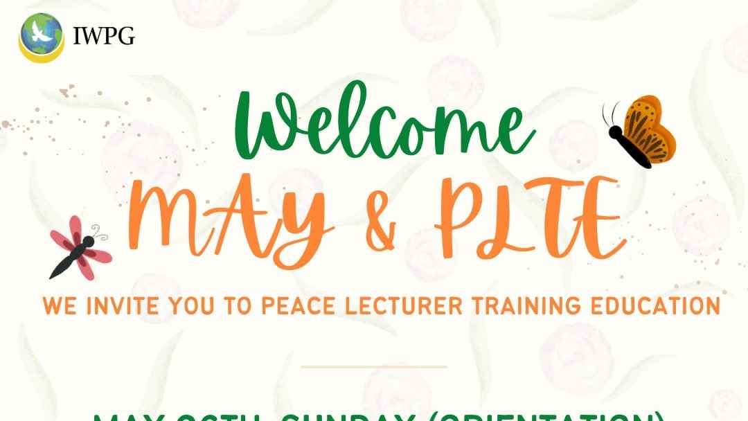Join hands to promote peace education.