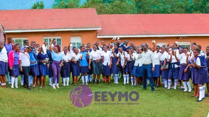 We provided sanitary pads, books, pens etc