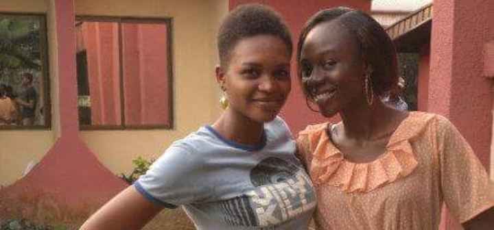At alliance Française calabar with my late best friend and classmate