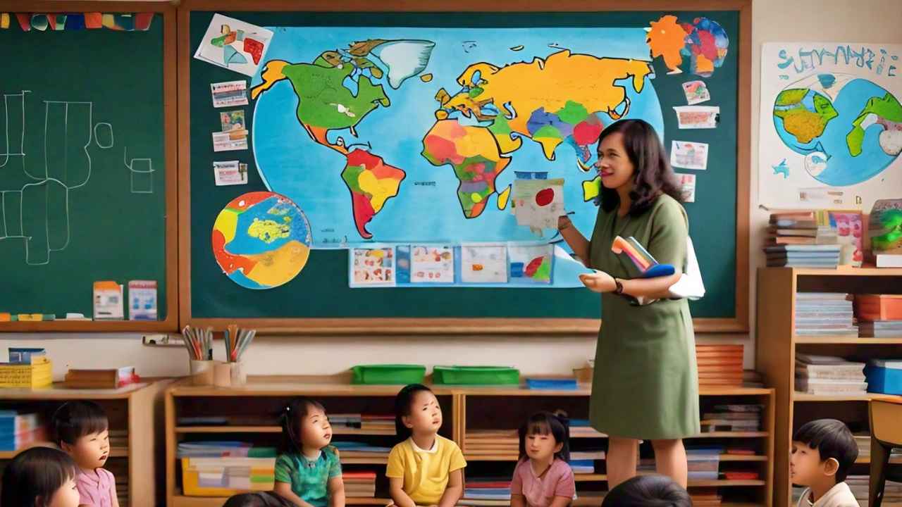 Students learning SDG goals from Early years.