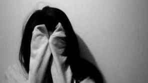 Author's interpretation of the image: a girl, living in pain, trauma and shame due to an experienceโ that shouldn't have had to exist in the first place